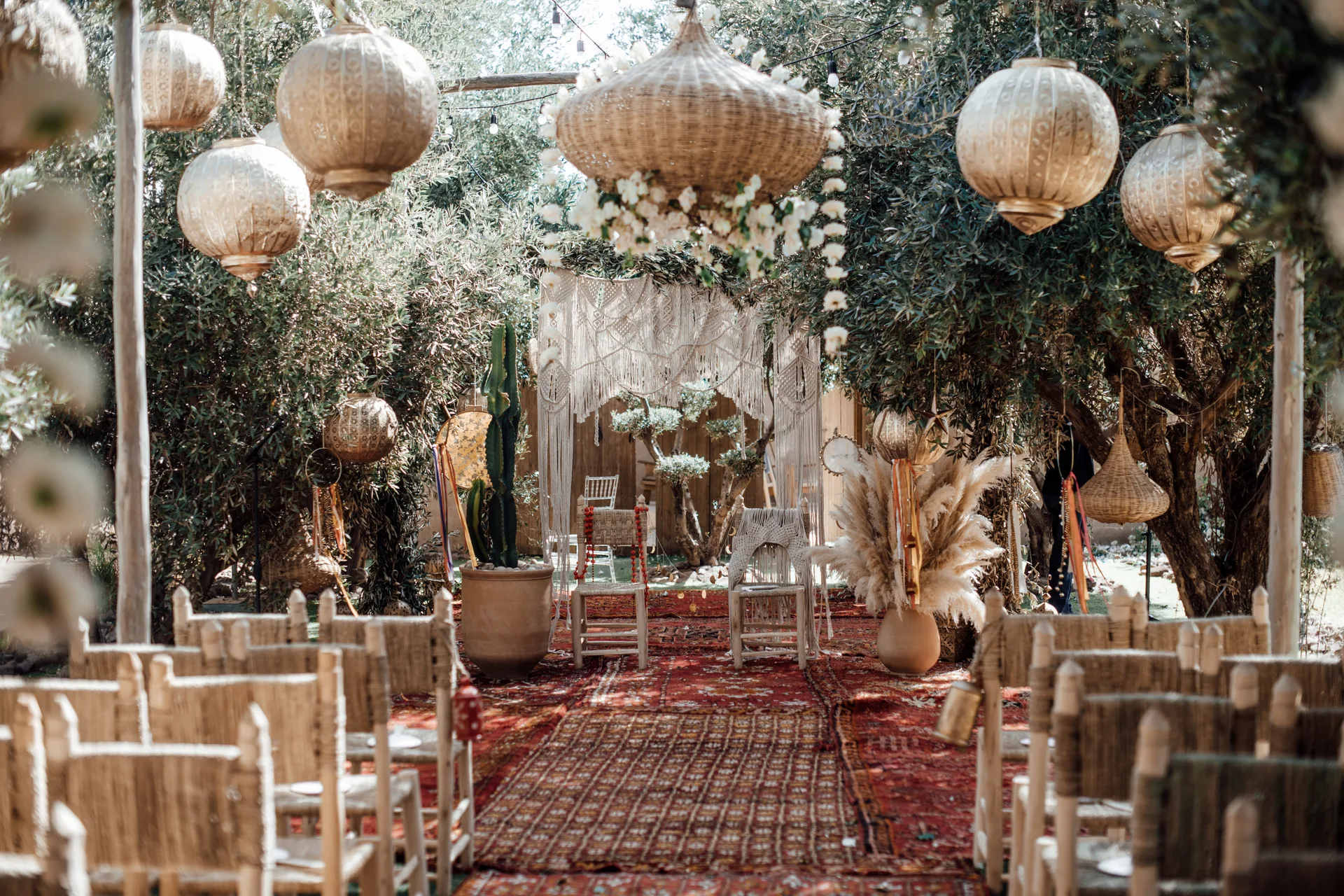 Wedding cérémonie space bohème champètre maev event