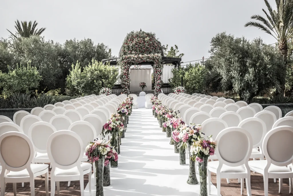 Wedding flower power cérémonie space Marrakech Maev_event