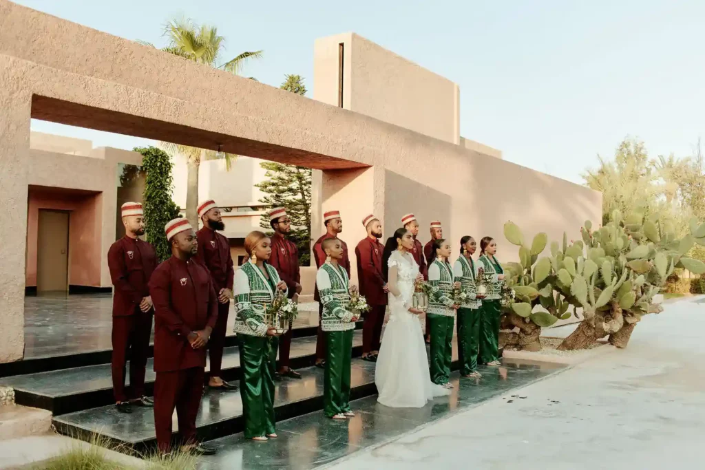 african wedding ceremony beautiful setting