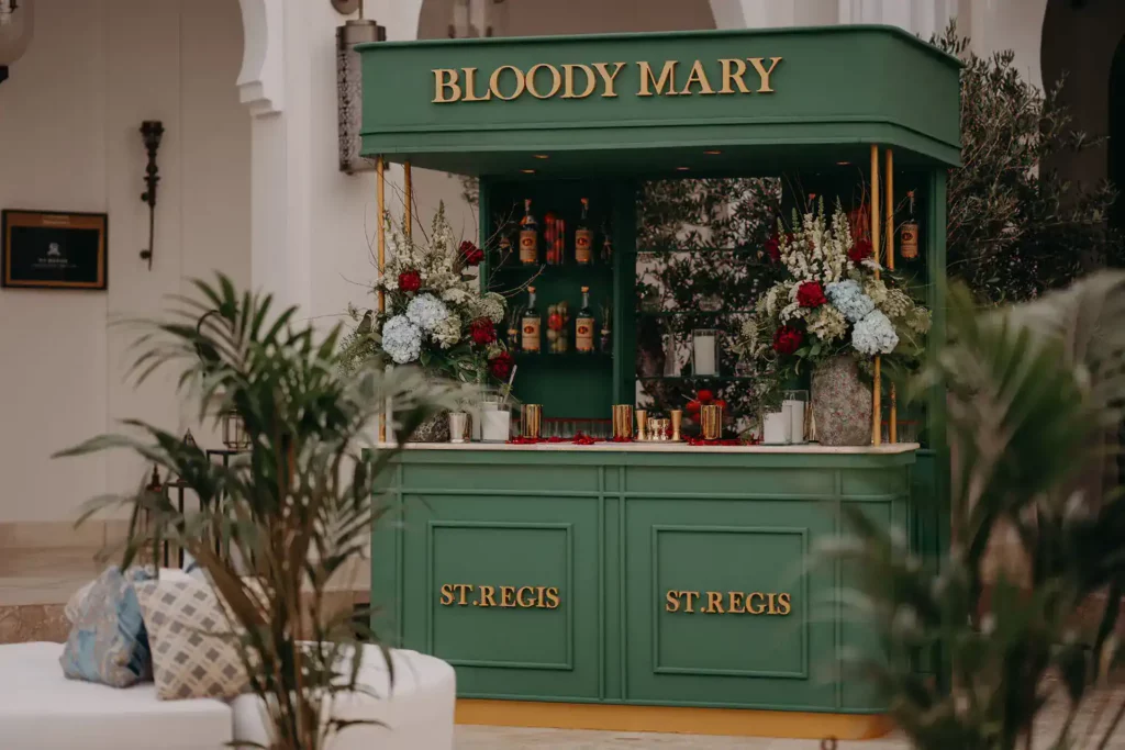 elegant bar setup event