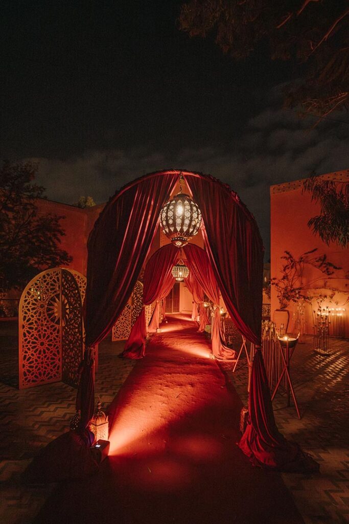 wedding entrance thousand and one nights theme