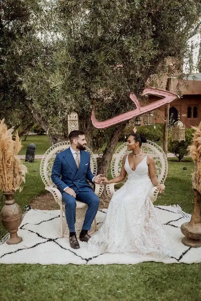 mariage bohème style maev marrakech